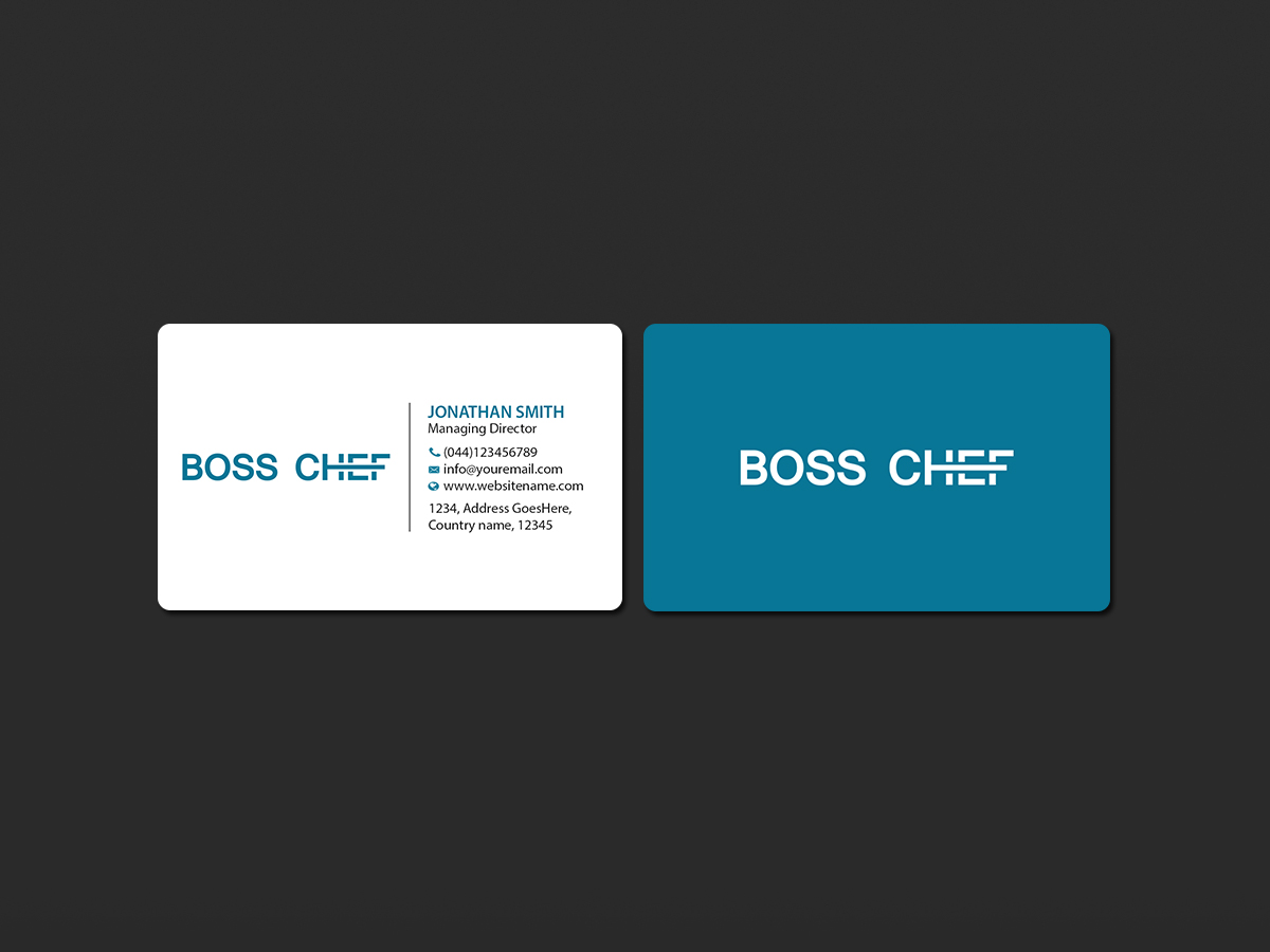 Business Card Design by Creations Box 2015 for Boss Chef | Design #16739748