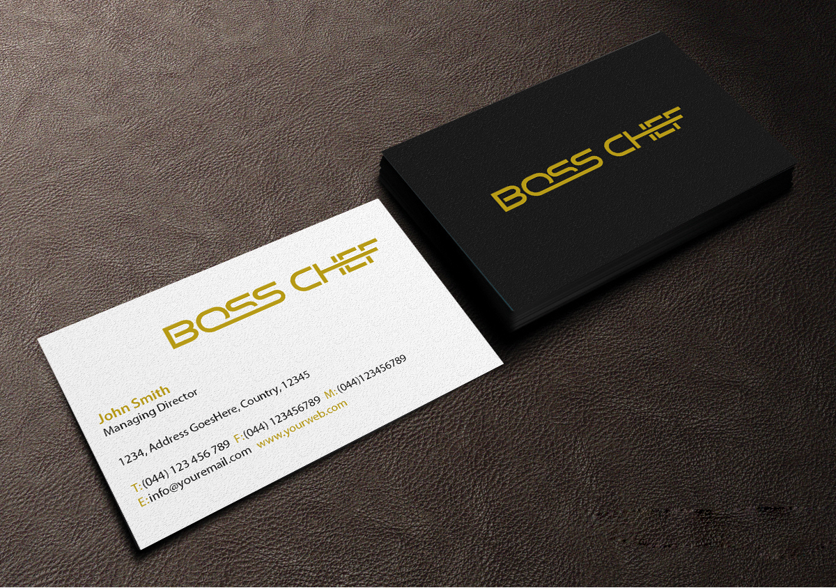 Business Card Design by Creations Box 2015 for Boss Chef | Design #16739771