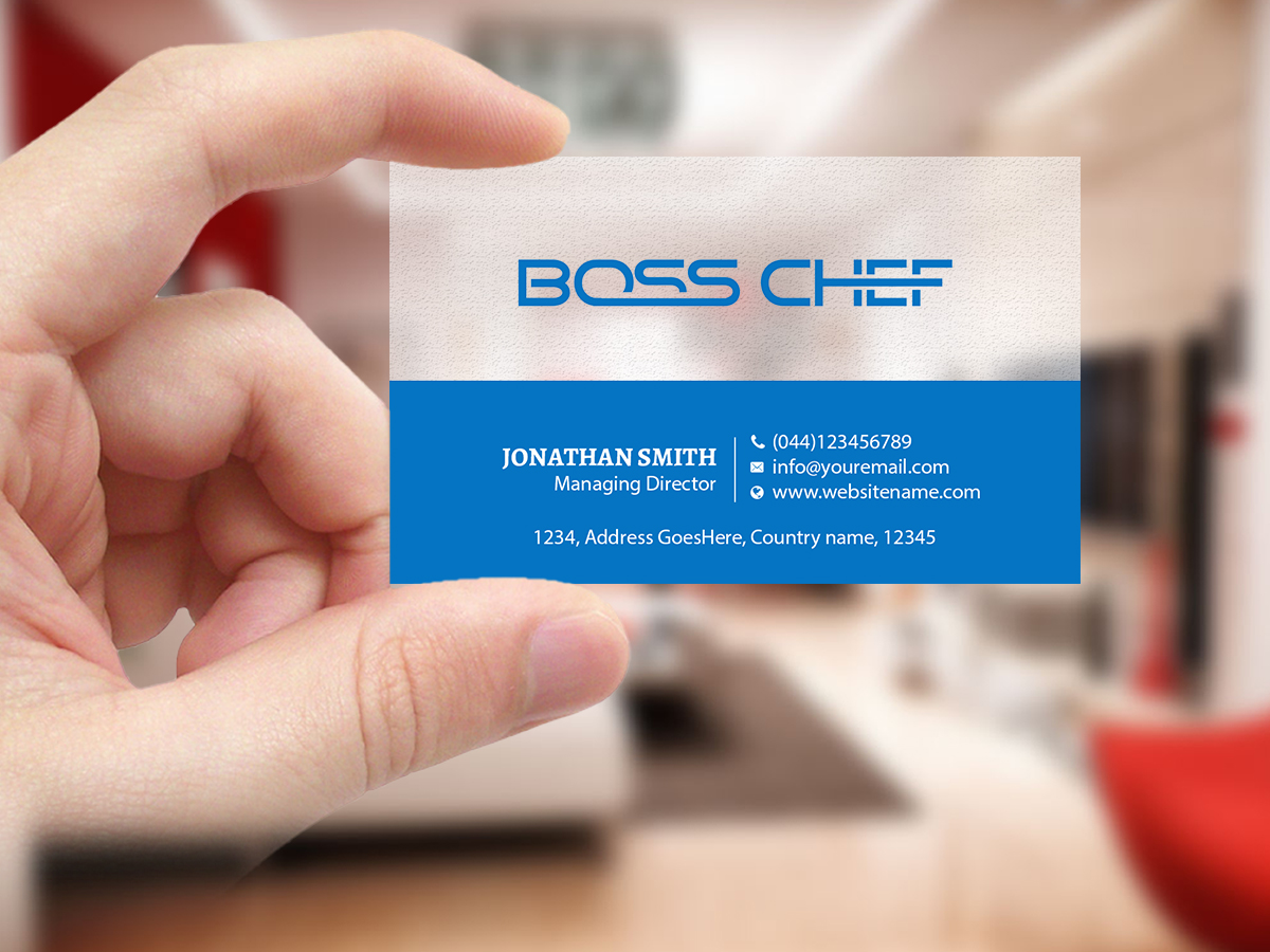 Business Card Design by Creations Box 2015 for Boss Chef | Design #16739781