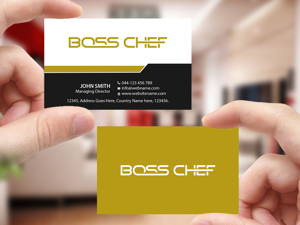 Business Card Design by Creations Box 2015 for Boss Chef | Design #16739782