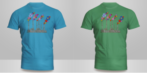 Factory of Flowers T Shirt Design | T-shirt Design by Kero