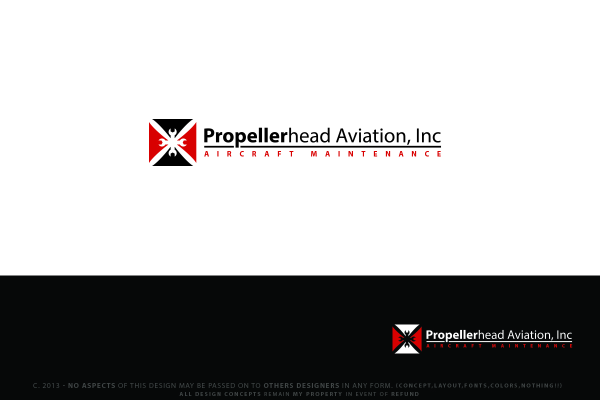 Modern, Professional, Aviation Logo Design for Propellerhead Aviation
