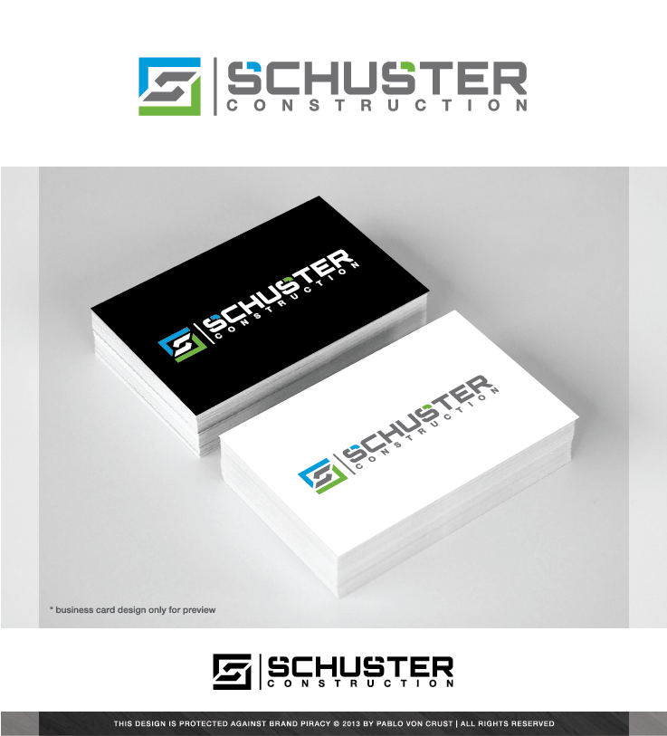 Logo Design by Pablo Von Crust for Schuster Construction | Design: #2685362