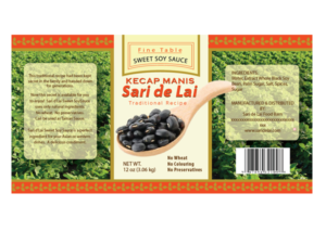 Sari de Lai Sweet Soy sauce with natural ingredients | Diseño de Etiqueta por Grace A