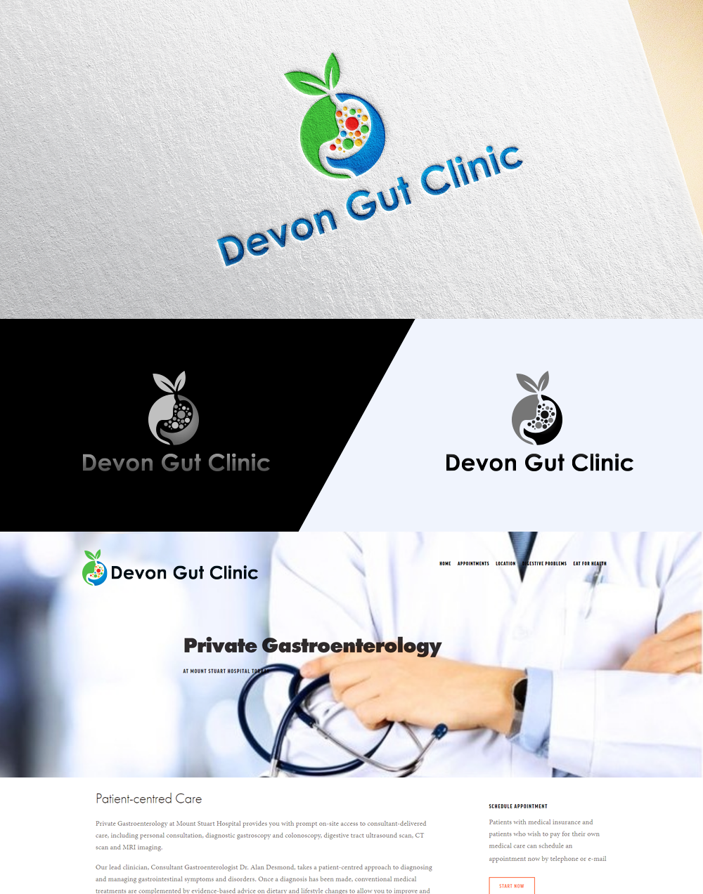Logo Design by AnjelsS for Devon Gut Clinic | Design #16761613