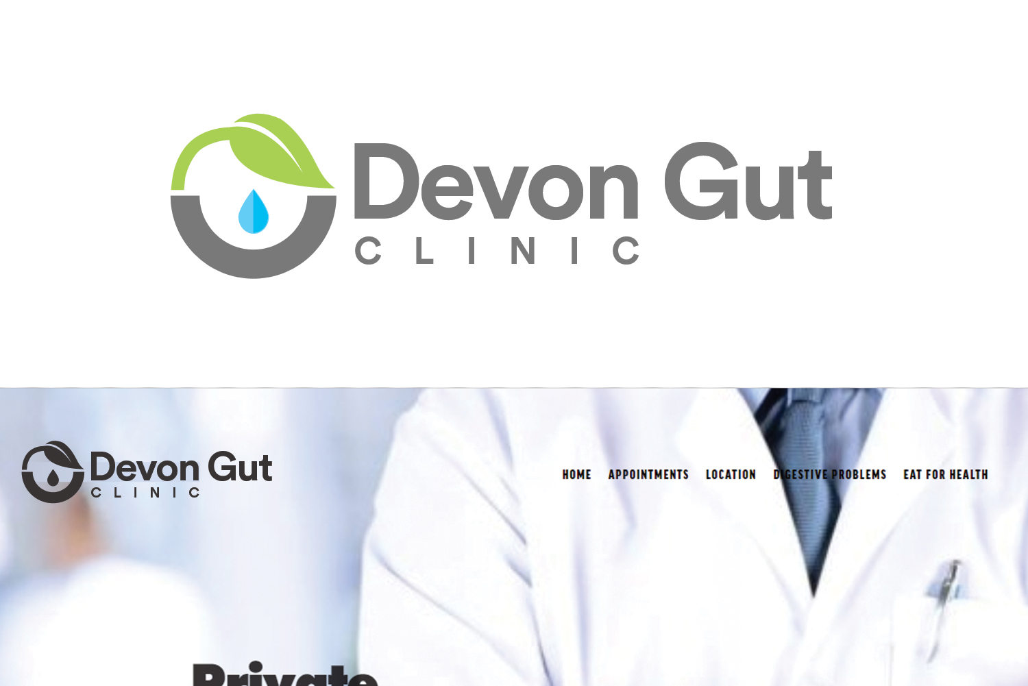 Logo Design by ivo_i_ivanov for Devon Gut Clinic | Design #16760746