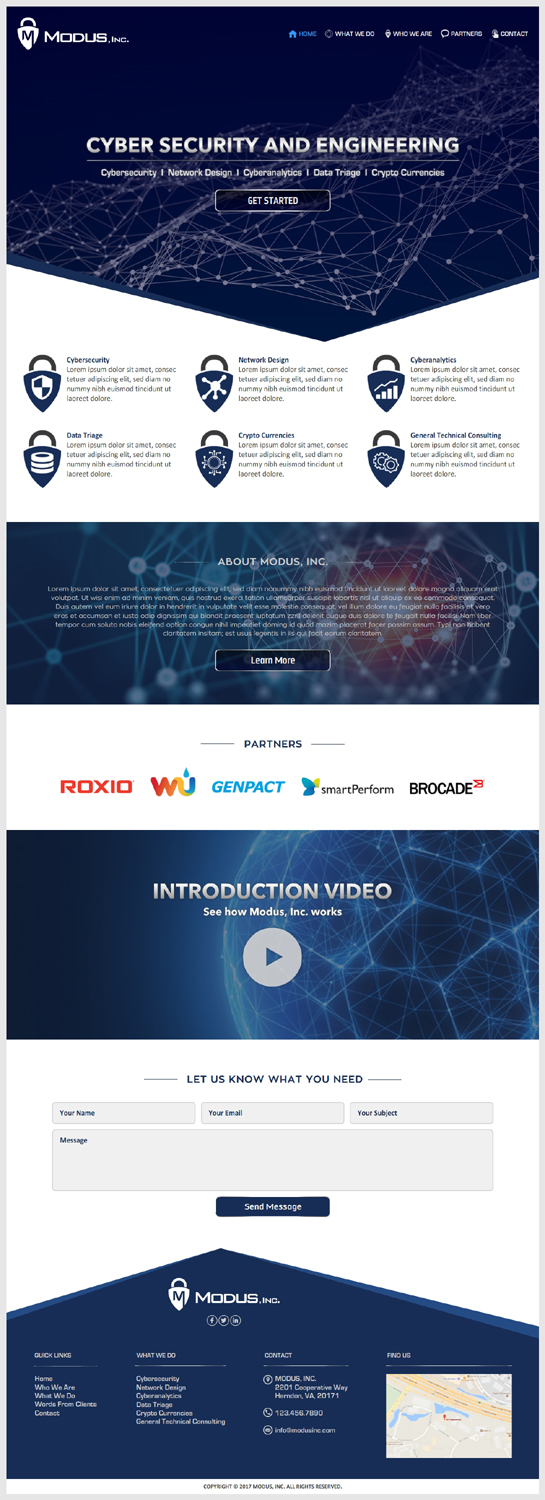 Web Design by -Marc- for Modus, Inc. | Design #16869061