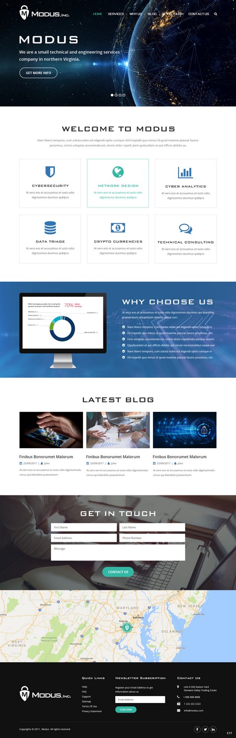 Web Design by pb for Modus, Inc. | Design #16772480