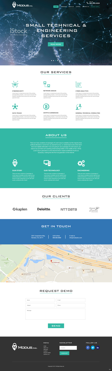 Web Design by pb for Modus, Inc. | Design #16772481