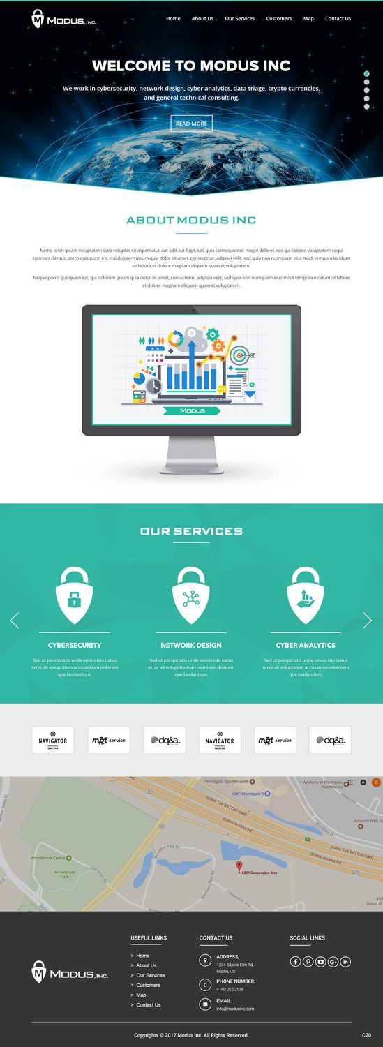 Web Design by pb for Modus, Inc. | Design #16772501