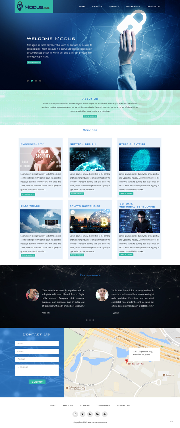 Web Design by pb for Modus, Inc. | Design #16772502