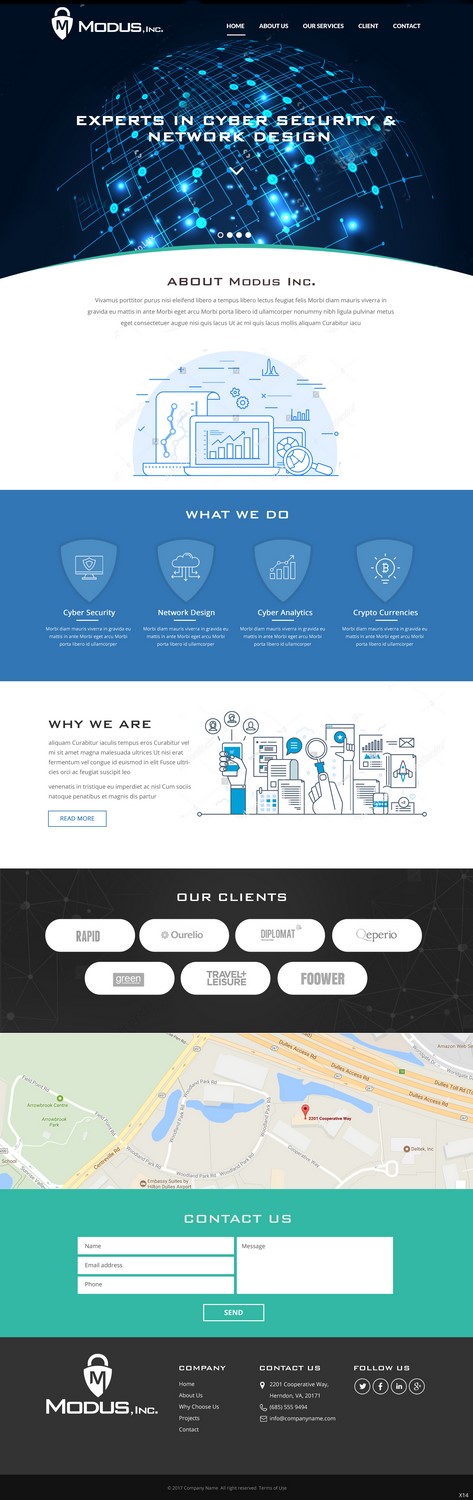Web Design by pb for Modus, Inc. | Design #16800930