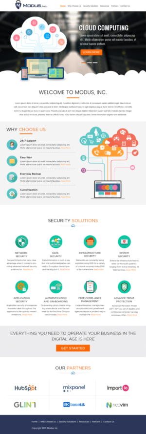 Modus, Inc. Website - Cyber/Engineering/Vague | Web Design by CreativeIyke