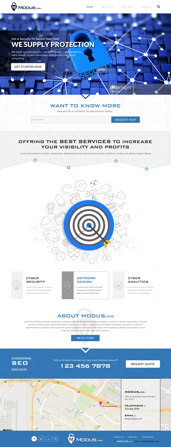Web Design by rightway for Modus, Inc. | Design #16773779