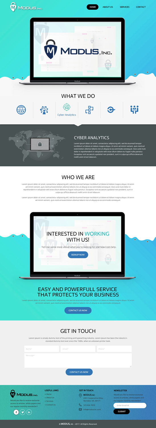 Web Design by rightway for Modus, Inc. | Design #16773781