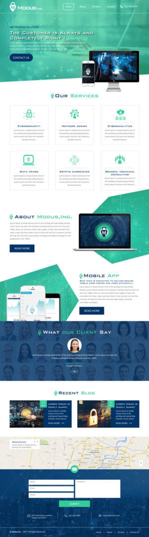 Web Design by rightway for Modus, Inc. | Design: #16773791