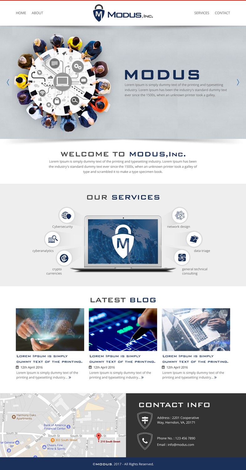 Web Design by rightway for Modus, Inc. | Design #16773795