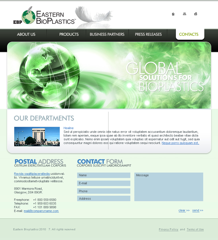 Web Design by Urban Ad for FluidXY Design | Design #44478