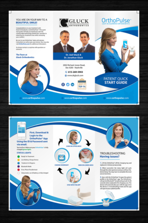 Dr. Gluck Pt. Guide OrthoPulse | Flyer Design by OwnDesign