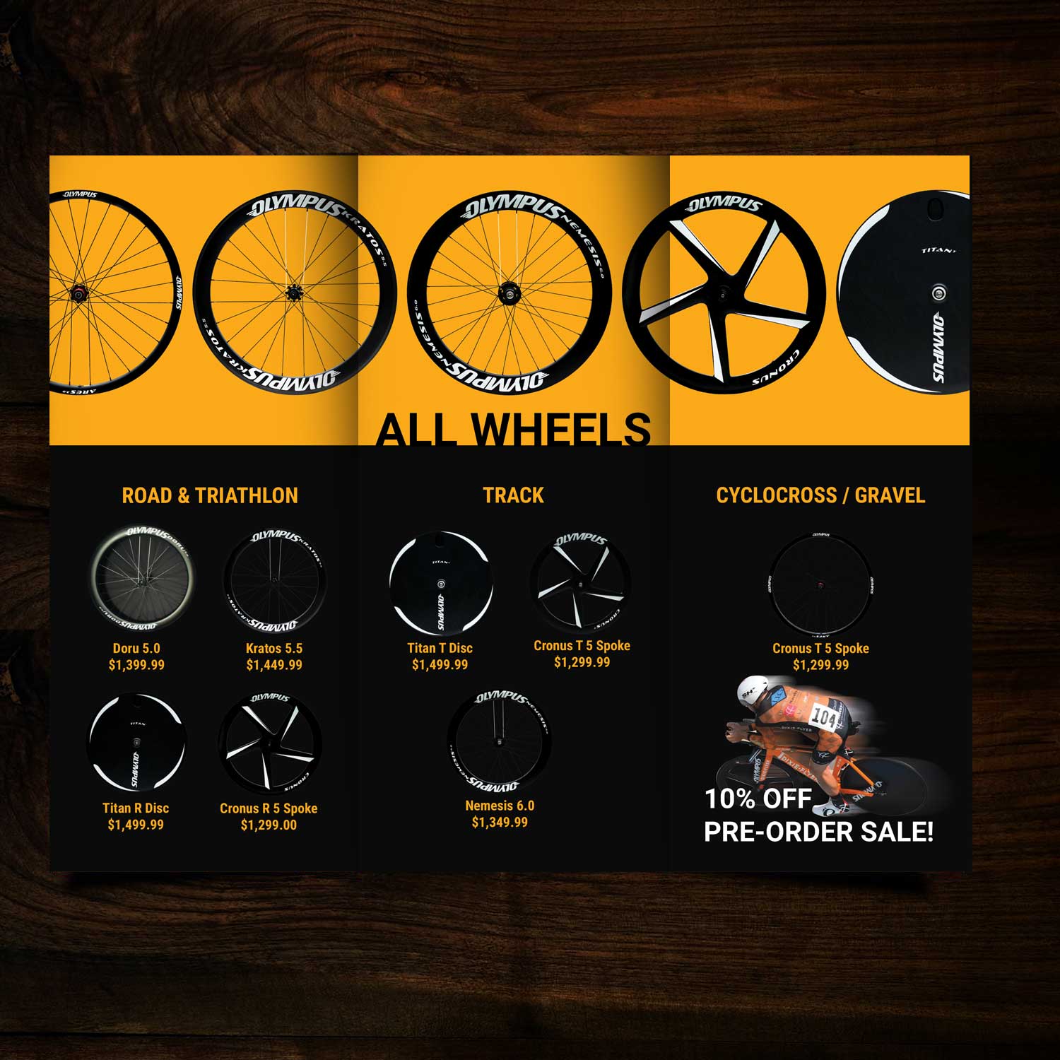Flyer Design by uk for Olympus Wheels | Design #16765524