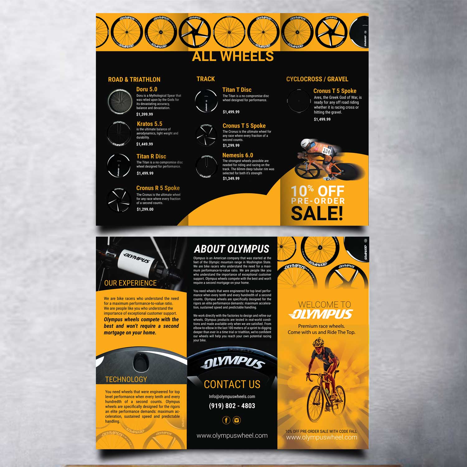 Flyer Design by uk for Olympus Wheels | Design #16770285