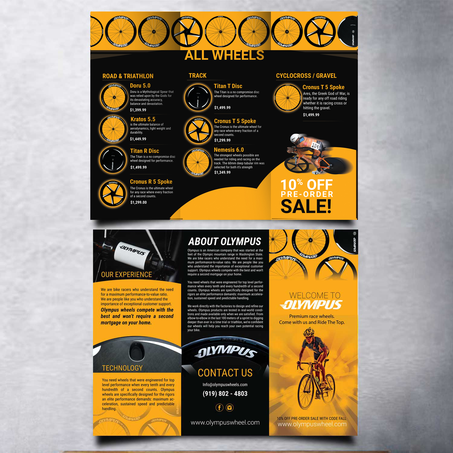 Flyer Design by uk for Olympus Wheels | Design #16776008