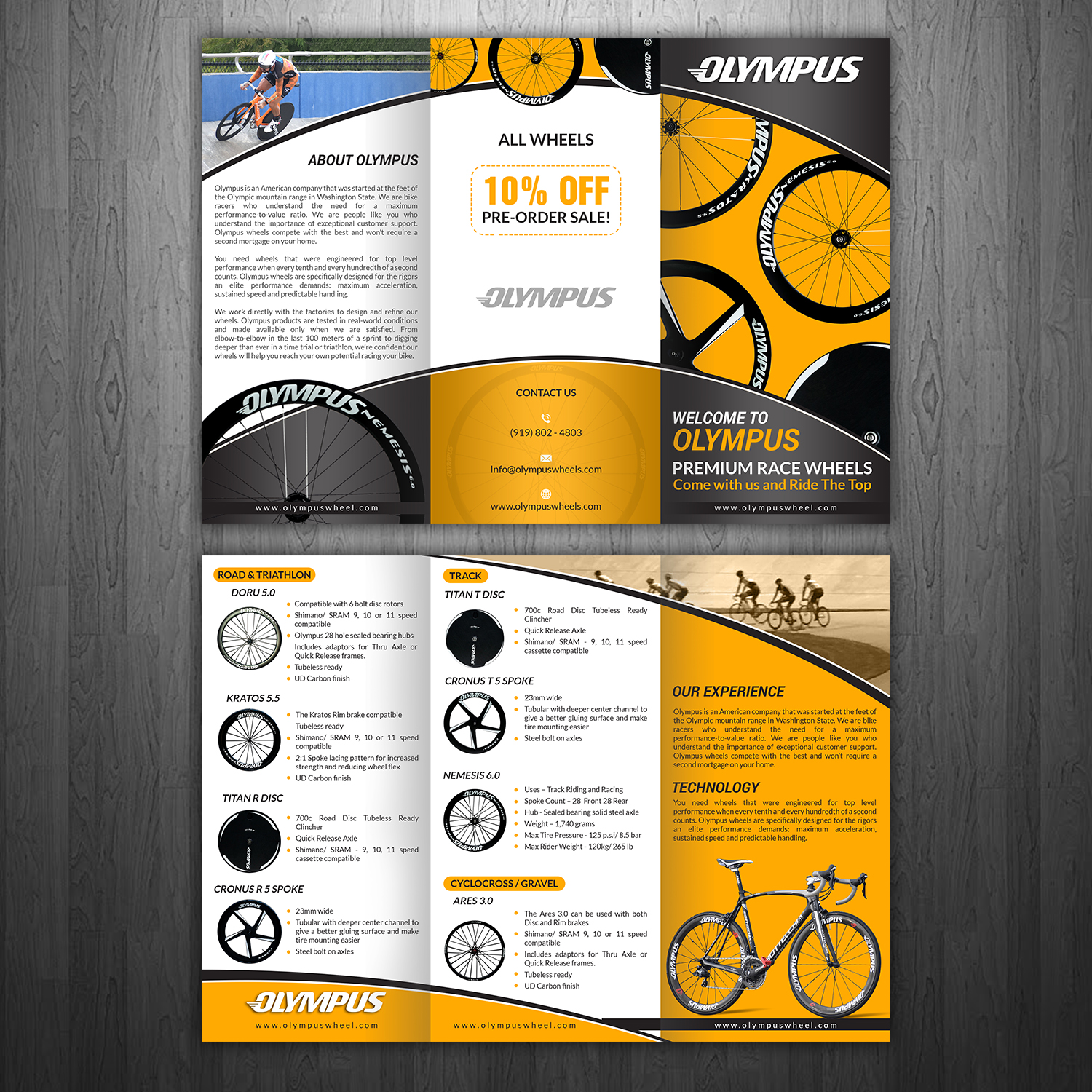 Flyer Design by hih7 for Olympus Wheels | Design: #16816959