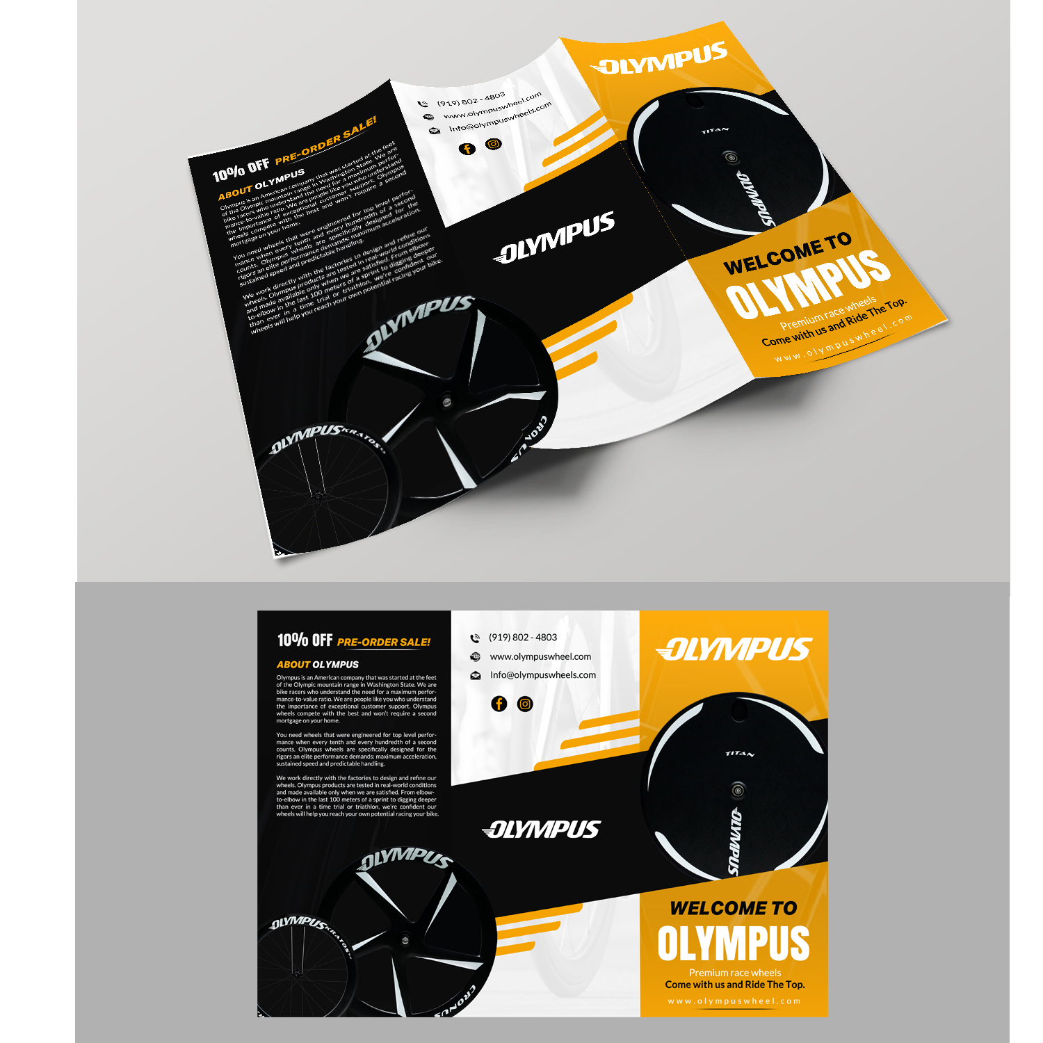 Flyer Design by creative.bugs for Olympus Wheels | Design #16765674
