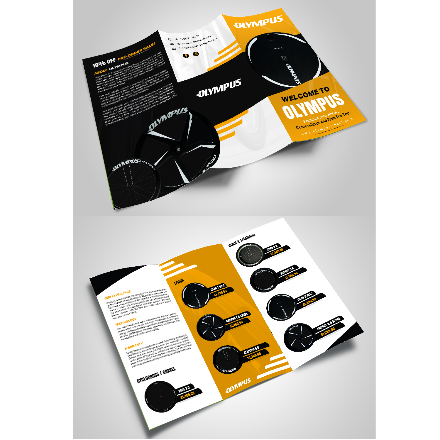 Flyer Design by creative.bugs for Olympus Wheels | Design #16768700
