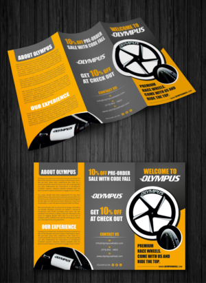 Diseño de Flyer por ecorokerz para Olympus Wheels | Diseño #16763938