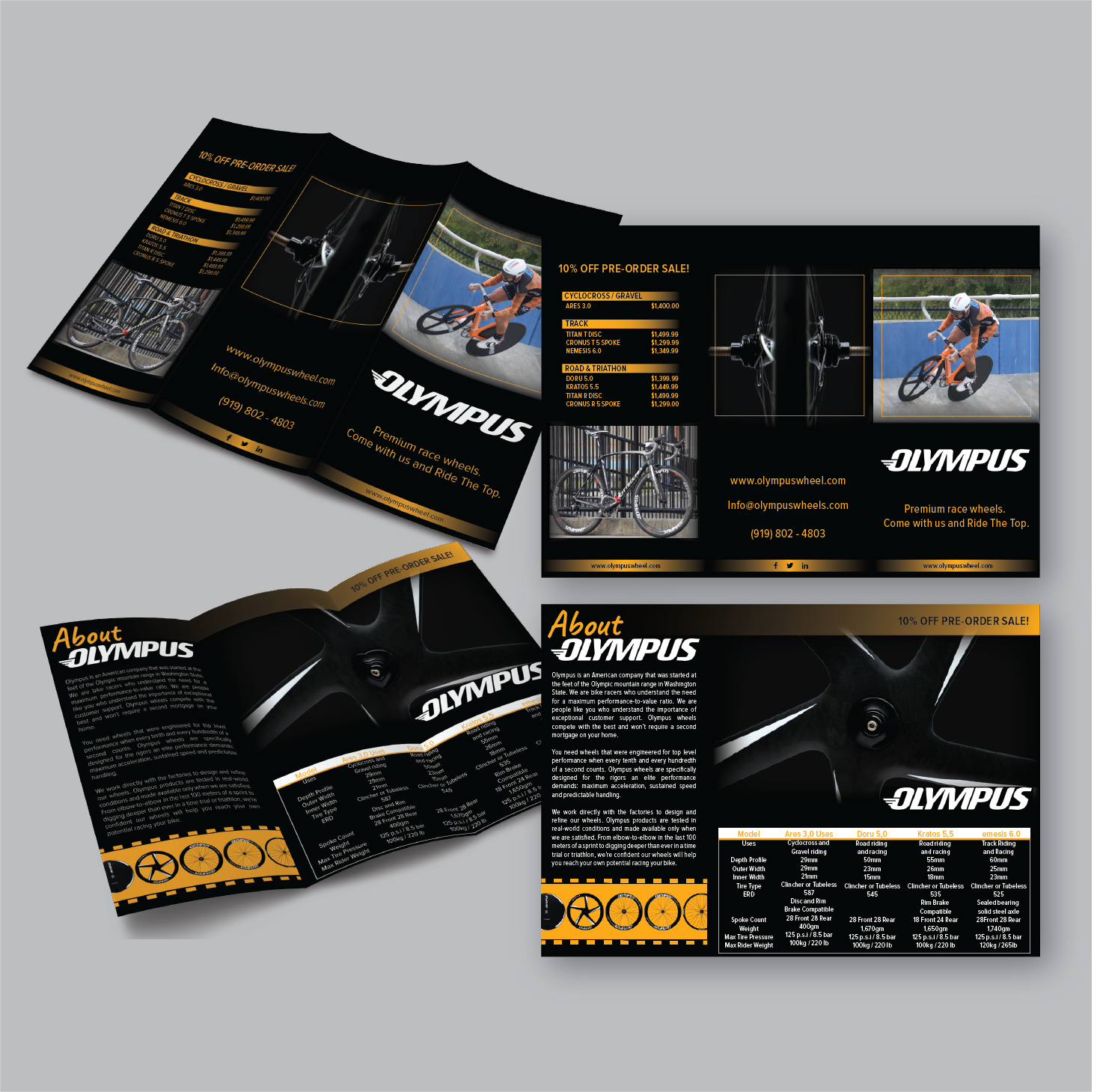 Flyer Design by Antun Kaic for Olympus Wheels | Design #16815318