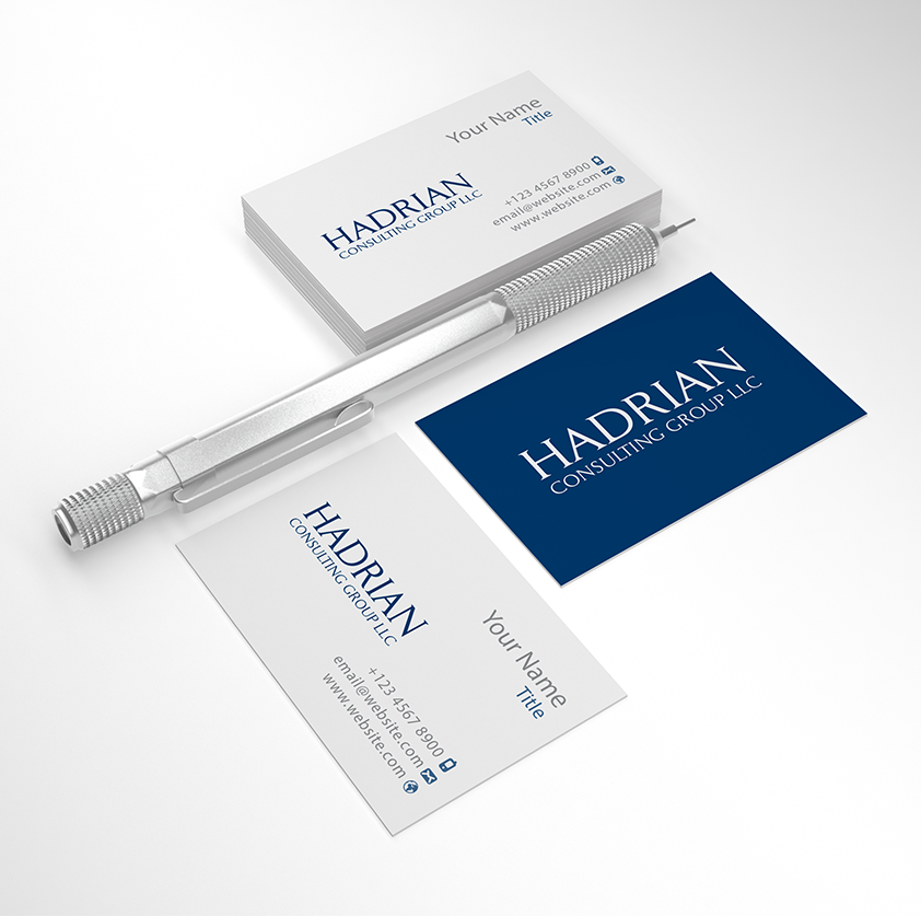 Business Card Design by JAKUART for Hadrian Consulting Group LLC | Design #2688607