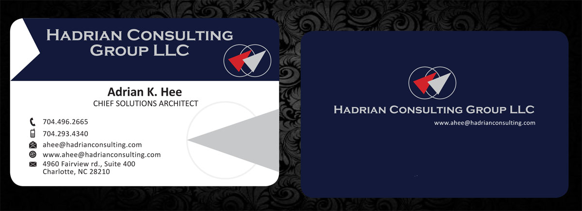 Business Card Design by Elkana Letting for Hadrian Consulting Group LLC | Design #2687736