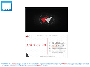 Business Card Design by ARTMD for Hadrian Consulting Group LLC | Design: #2689862