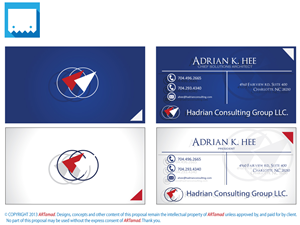 Business Card Design by ARTMD for Hadrian Consulting Group LLC | Design: #2695734