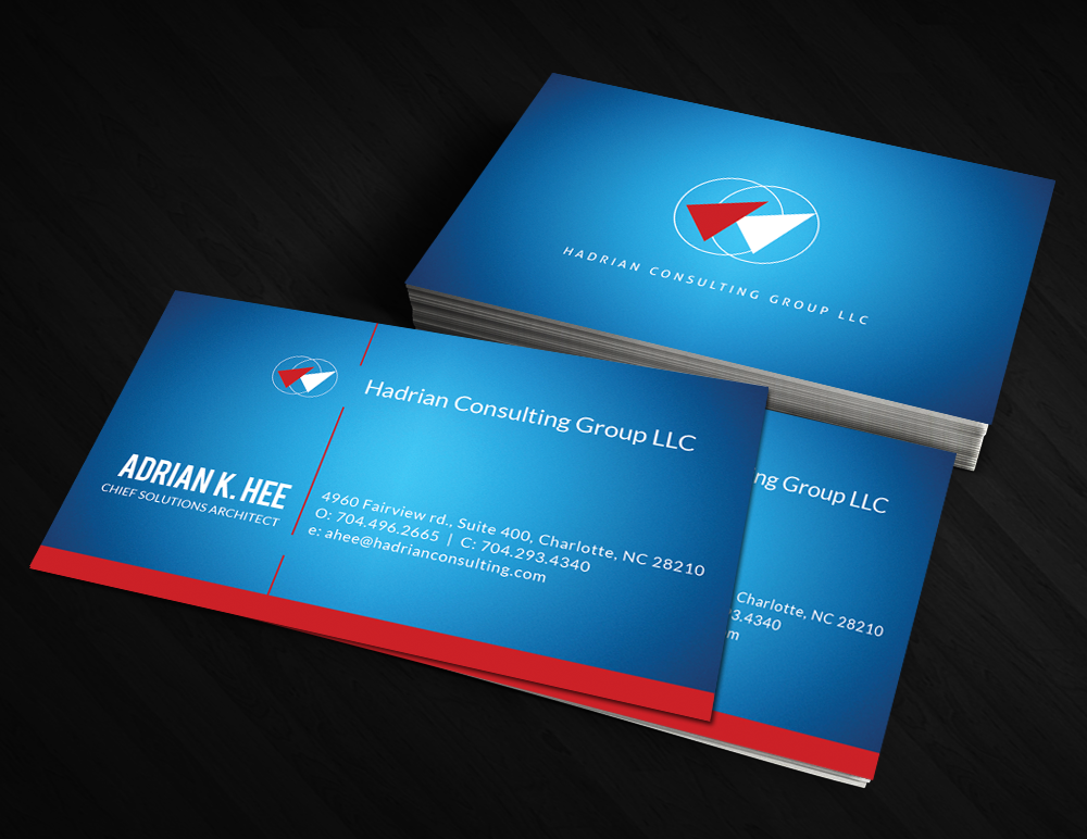 Business Card Design by  Artman for Hadrian Consulting Group LLC | Design #2694280