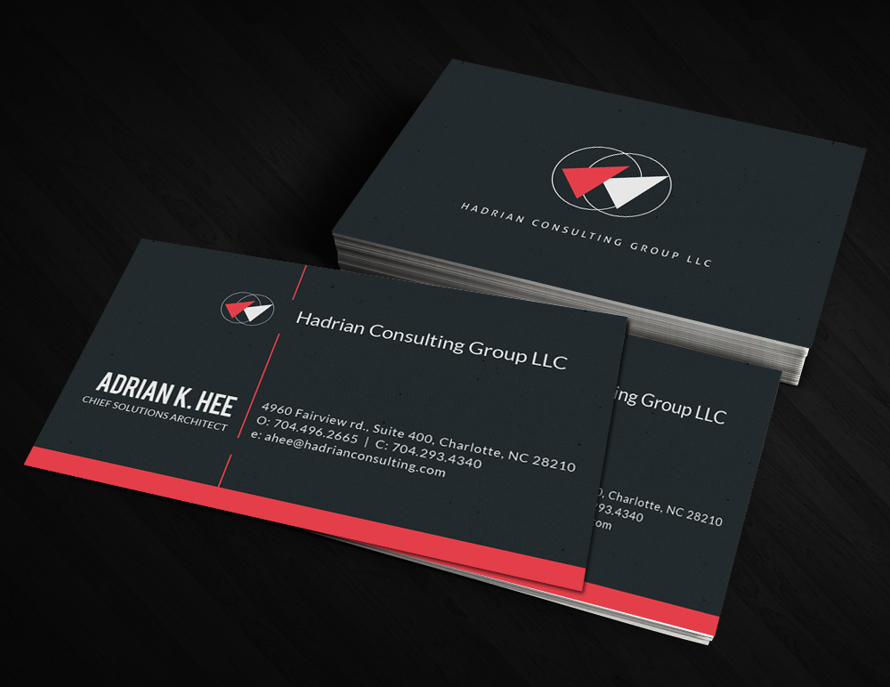Business Card Design by  Artman for Hadrian Consulting Group LLC | Design #2694285