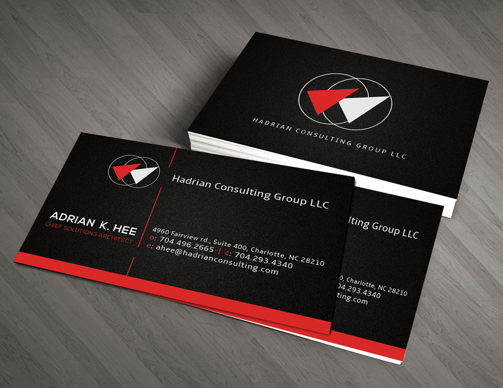Business Card Design by  Artman for Hadrian Consulting Group LLC | Design #2695178