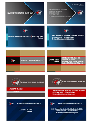 Business Card Design by hema dhawan for Hadrian Consulting Group LLC | Design: #2693410