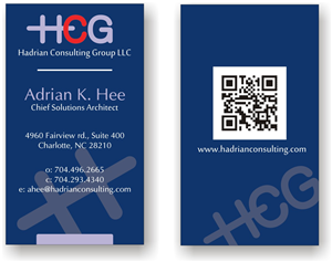 Business Card Design by Yusak Lesmana for Hadrian Consulting Group LLC | Design: #2693972