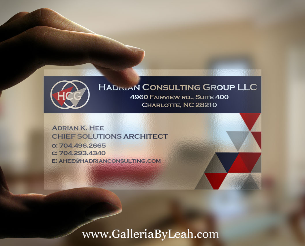 Visitenkarten-Design von galleria.by.leah für Hadrian Consulting Group LLC | Design #2682126
