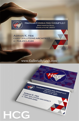 Business Card Design by galleria.by.leah for Hadrian Consulting Group LLC | Design: #2687684