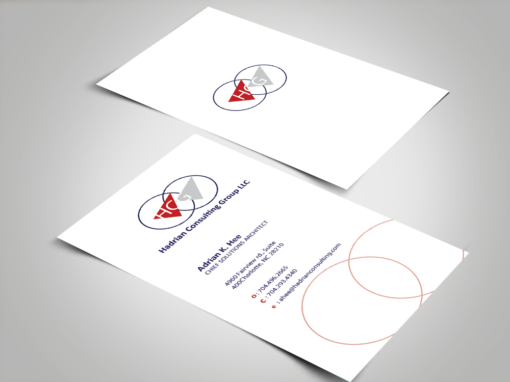 Business Card Design by doaa.fatima for Hadrian Consulting Group LLC | Design #2688497
