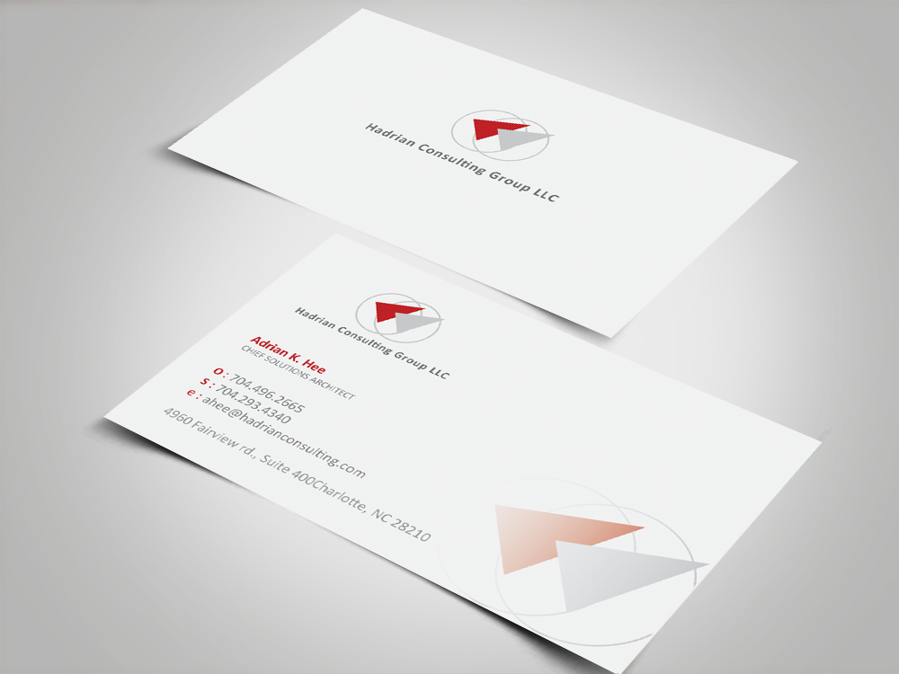 Business Card Design by doaa.fatima for Hadrian Consulting Group LLC | Design #2693917