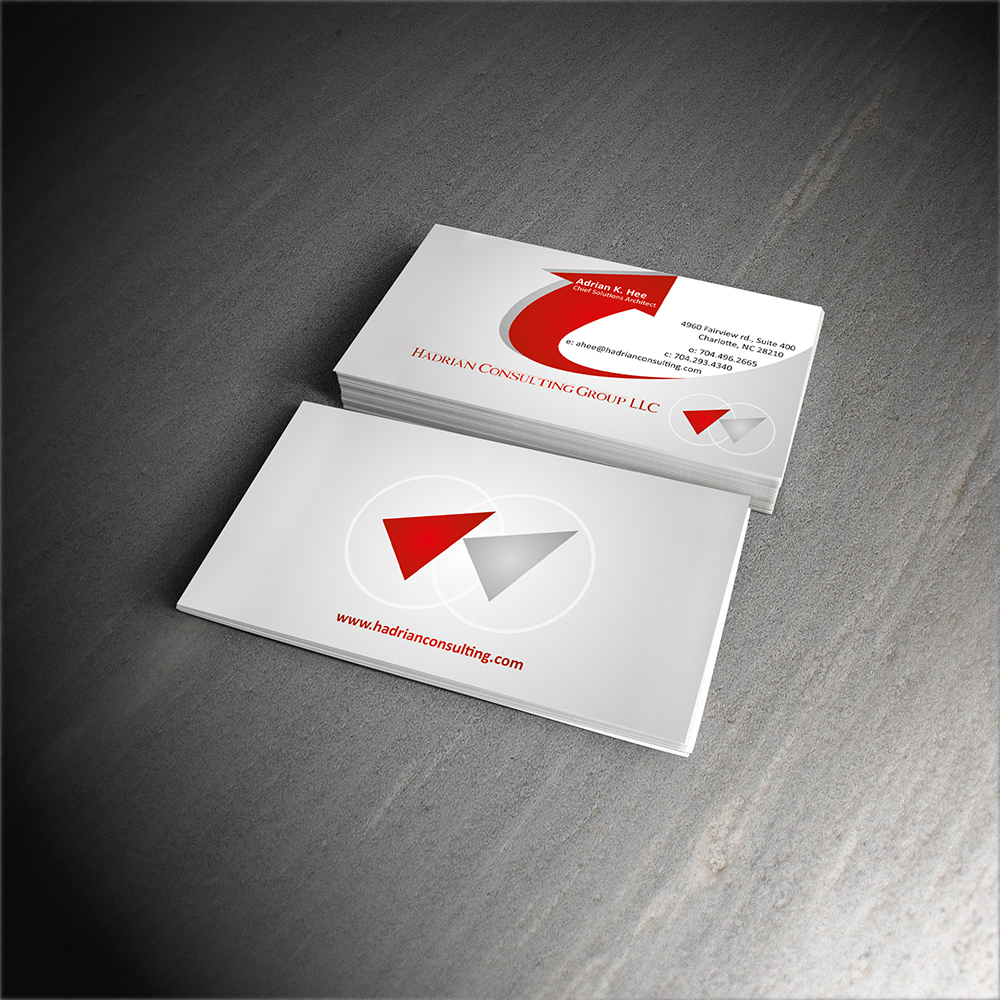 Business Card Design by shubham graphics for Hadrian Consulting Group LLC | Design #2692186