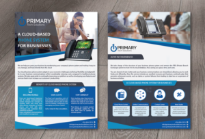 Cloud Hosted Phone System for small and medium sized businesses | Flyer Design by alex989
