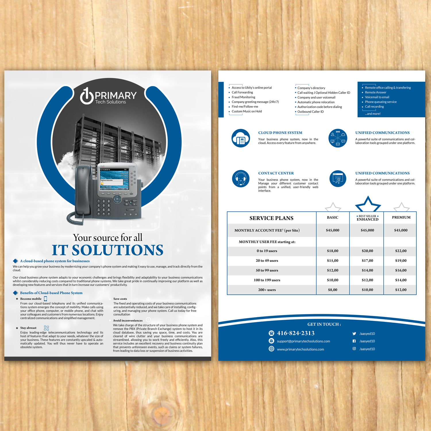 Flyer Design by debdesign for PRIMARY Tech Solutions | Design #16783321