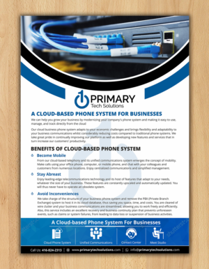 Flyer-Design von ecorokerz für PRIMARY Tech Solutions | Design #16747031