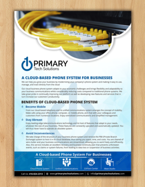 Flyer-Design von ecorokerz für PRIMARY Tech Solutions | Design: #16747032