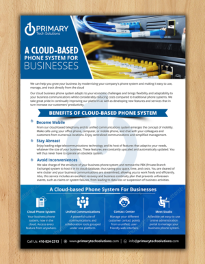 Flyer-Design von ecorokerz für PRIMARY Tech Solutions | Design: #16747033